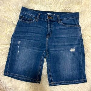 WOMENS BERMUDA JEAN SHORTS